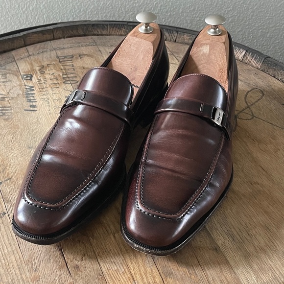 Ferragamo Men’s Slip-On Loafers - Dark Brown, Size 8D - Picture 4 of 12